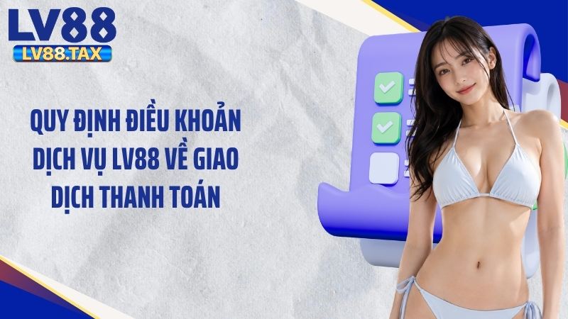 Điều Khoản Dịch Vụ LV88 - Quy Định Quan Trọng Cần Biết 2 Quy định điều khoản dịch vụ LV88 về giao dịch thanh toán